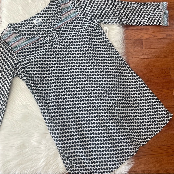 NWT Old Navy Cover Up Tunic Long Sleeve Embroidered Boho Size Large Cotton - Picture 1 of 8